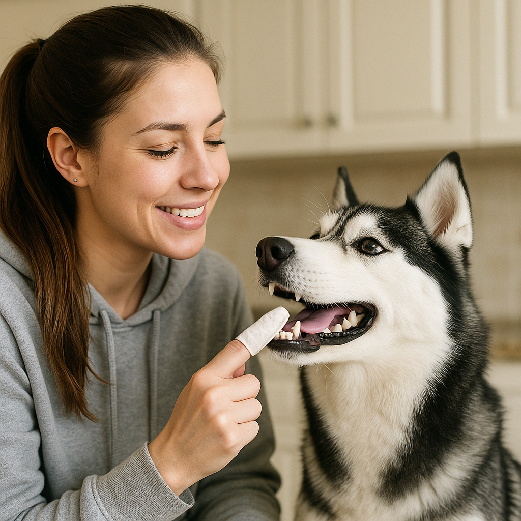 Pet teeth cleaning finger wipes