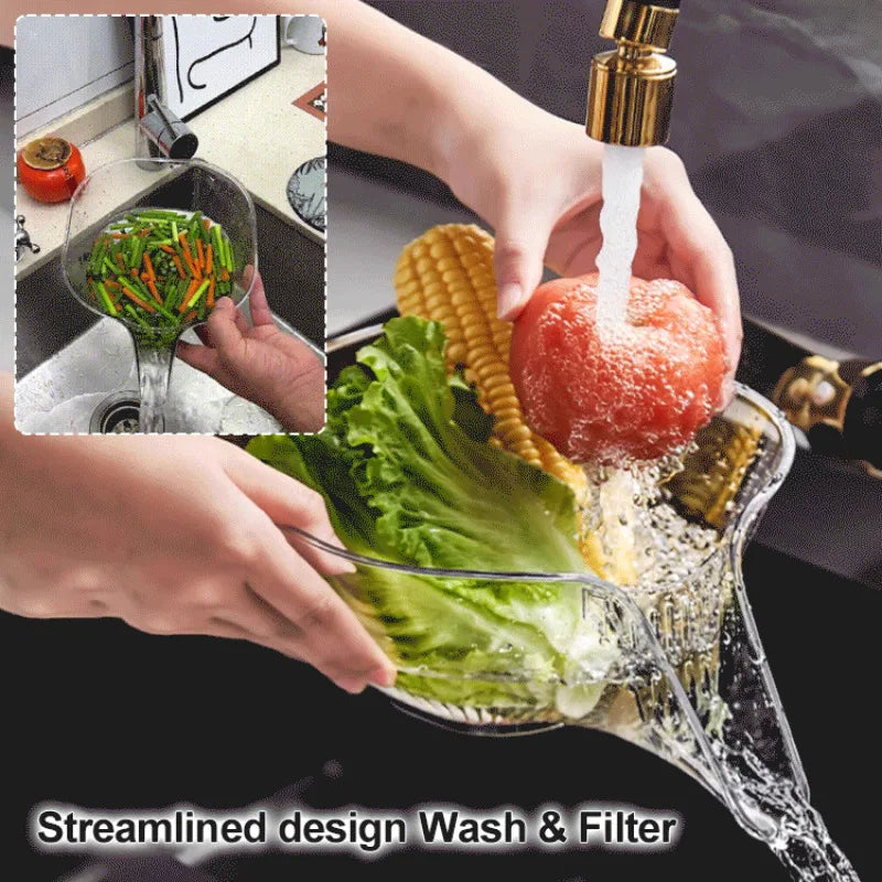 Multifunctional Drain Basket with Spout