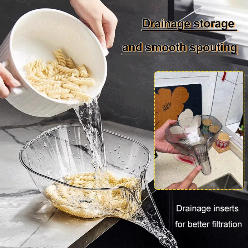 Multifunctional Drain Basket with Spout