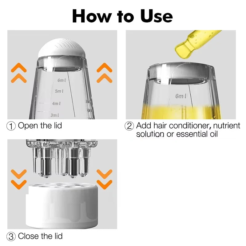 Mini Portable Scalp Applicator Comb