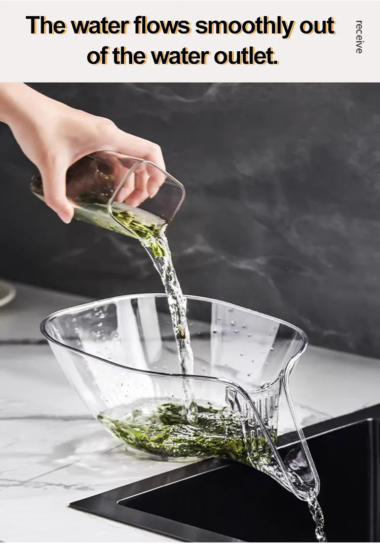 Multifunctional Drain Basket with Spout