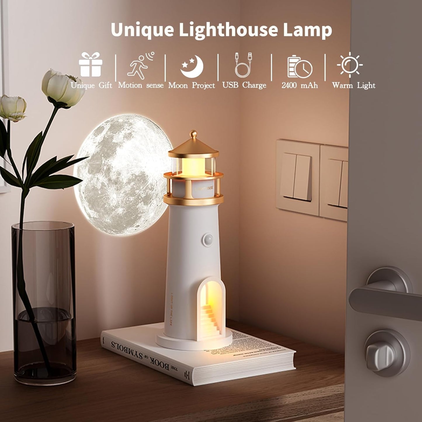 Moonbeam Lighthouse Lamp
