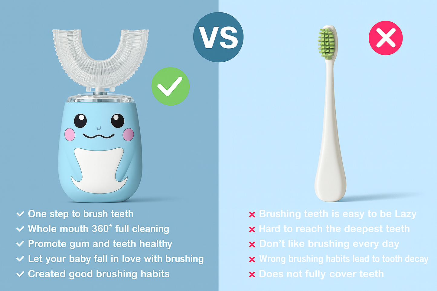 Kids U-shaped Toothbrush
