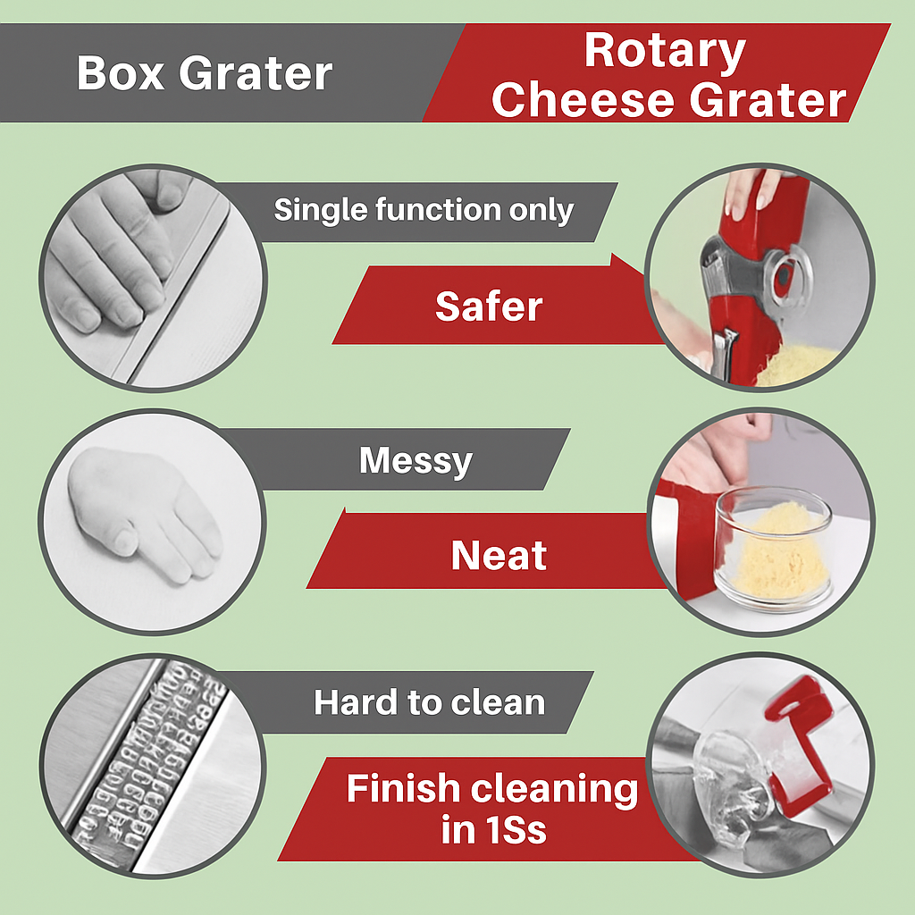 Easy Spin Cheese Grater