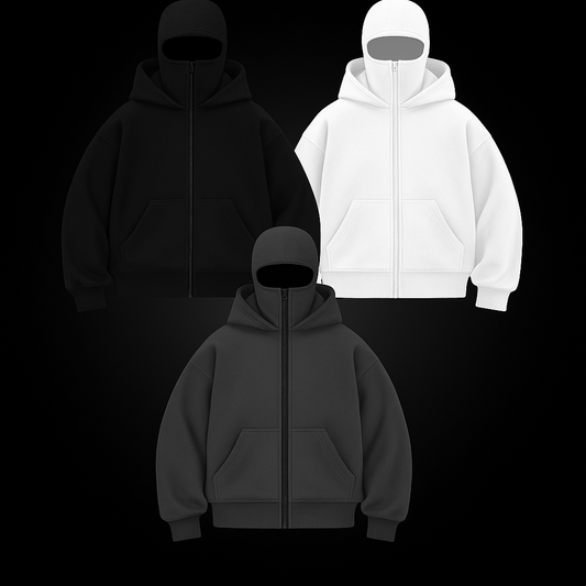 Fleece-lined Double Hood Unique Design