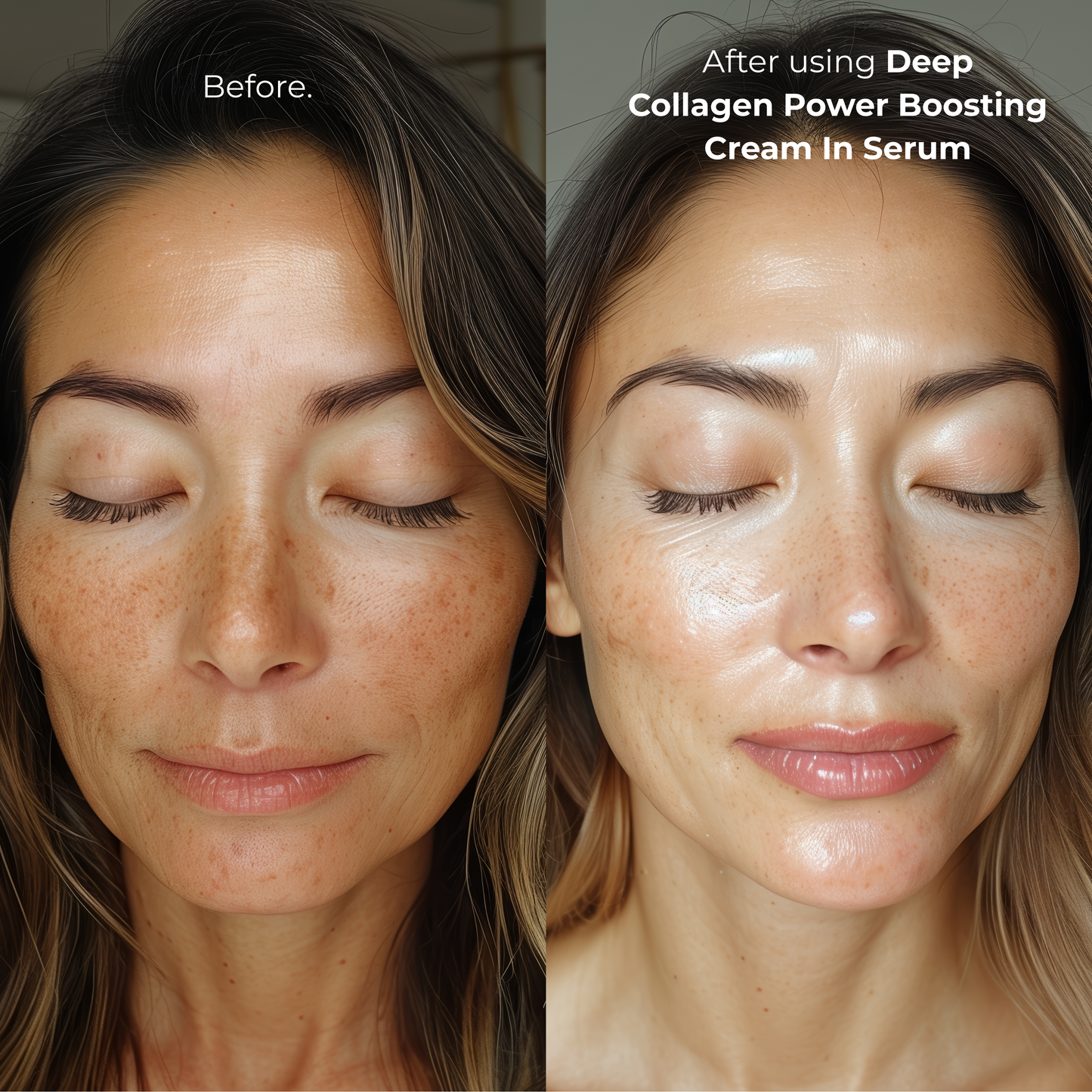 Deep Collagen Power Boosting Cream In Serum