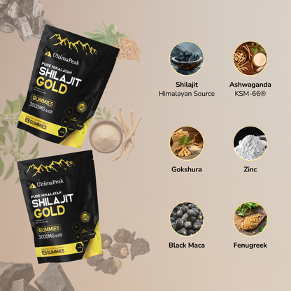 Premium Pure Shilajit Gummies  - Now 6 in 1 Supports