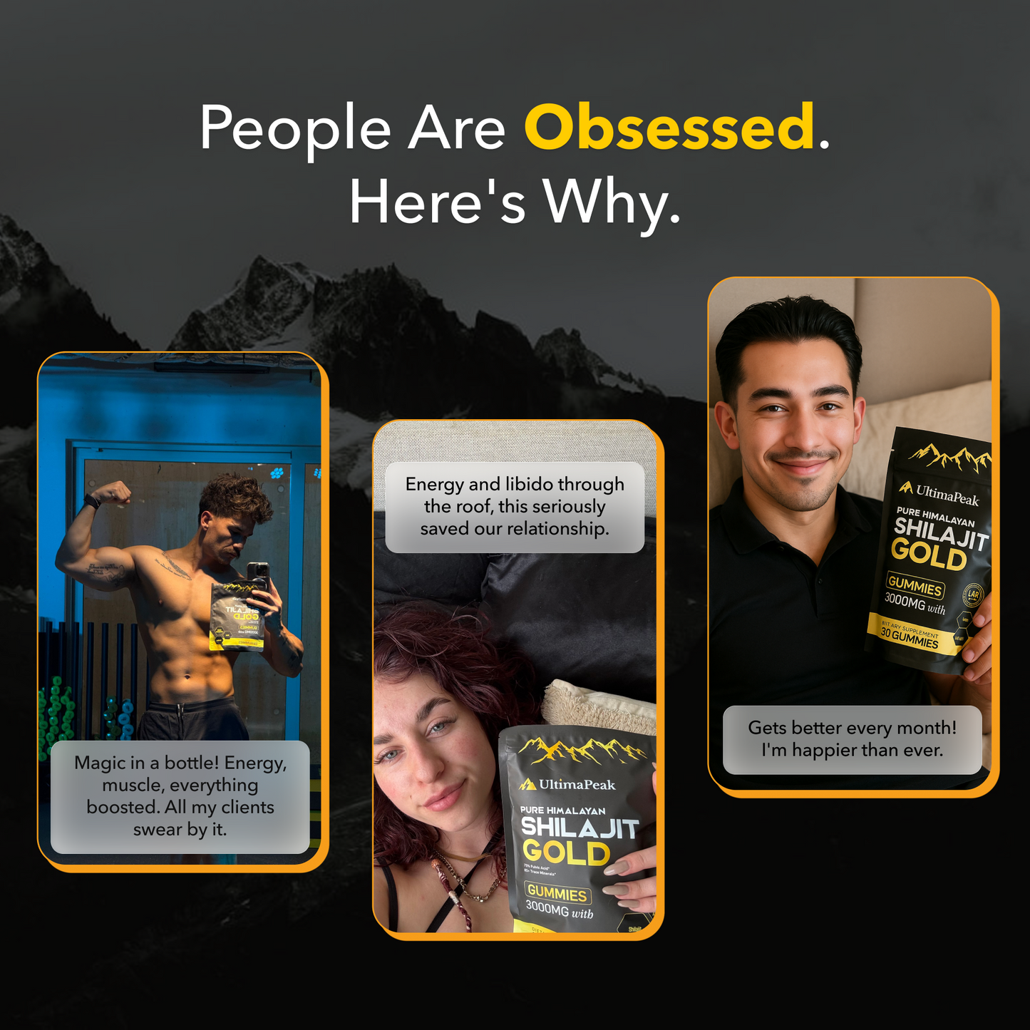 Premium Pure Shilajit Gummies  - Now 6 in 1 Supports