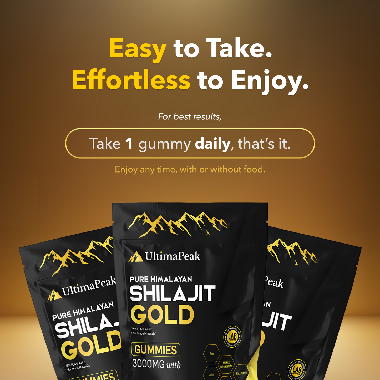 Premium Pure Shilajit Gummies  - Now 6 in 1 Supports