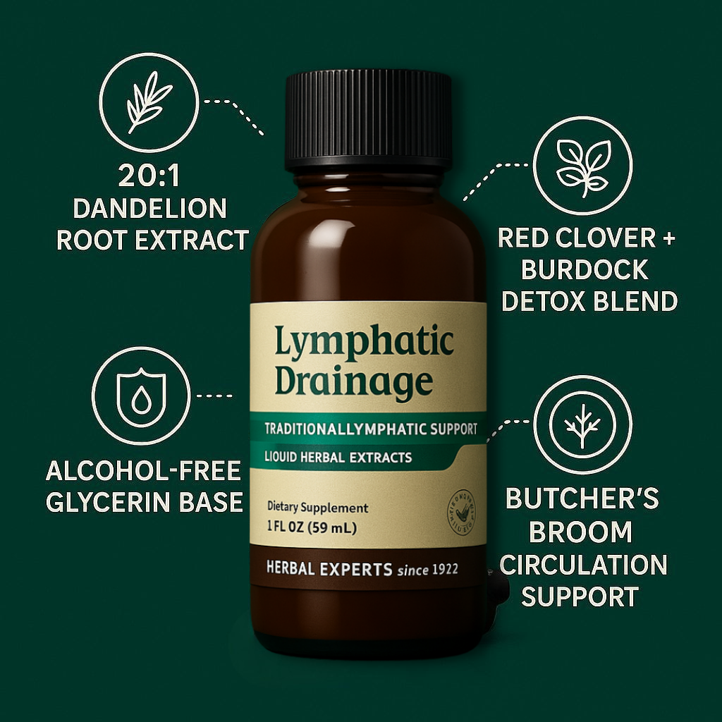Lymphatic drainage drops