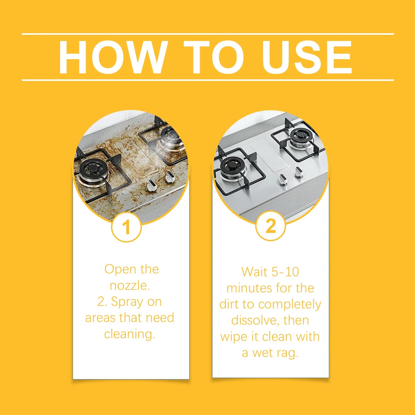 Multifunctional Powerful Kitchen Foam Cleaner