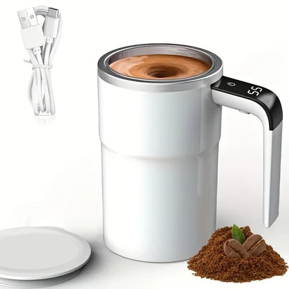 Automatic stirring cup