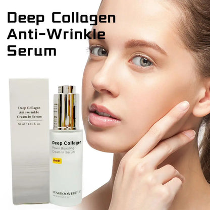 Deep Collagen Power Boosting Cream In Serum