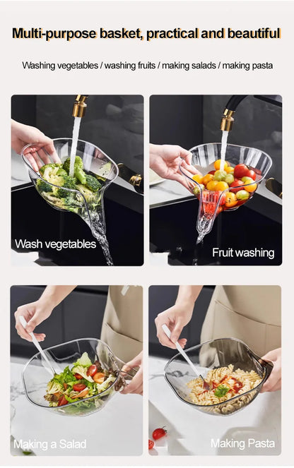 Multifunctional Drain Basket with Spout