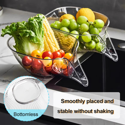 Multifunctional Drain Basket with Spout