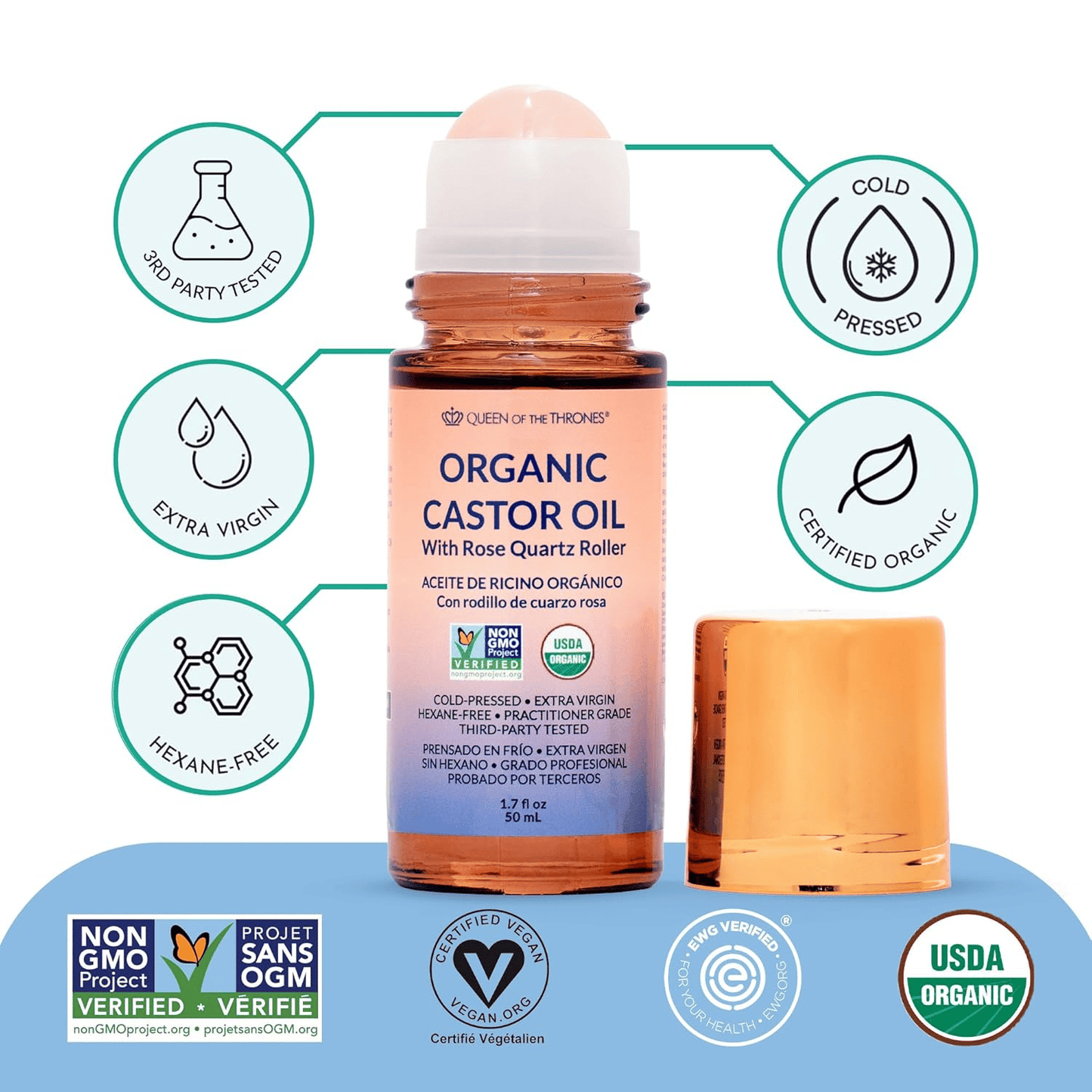 Organic Castor Oil Roll-On