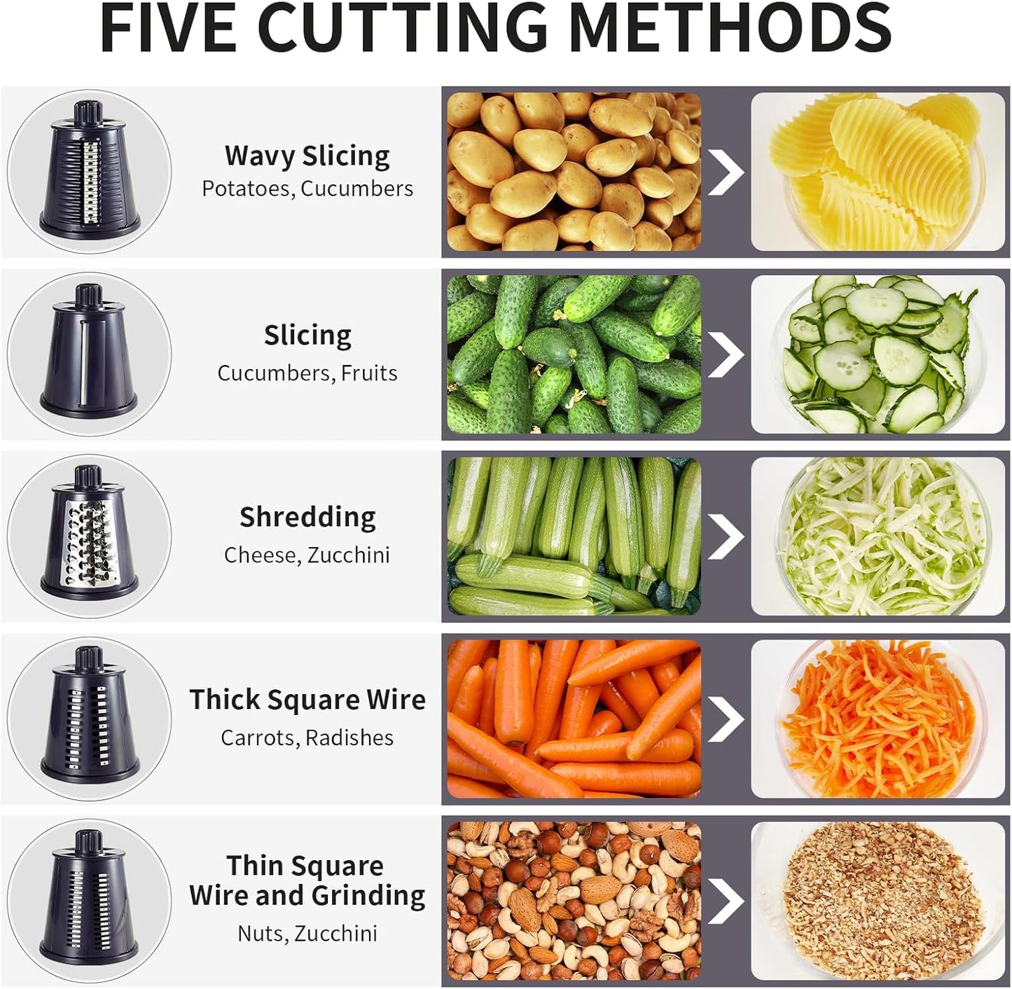 Easy Spin Cheese Grater